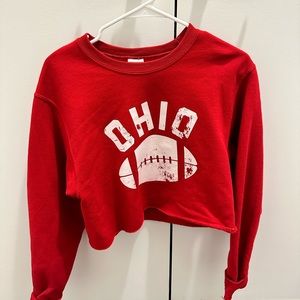 Ohio State cropped crewneck